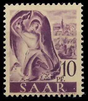 SAARLAND 1947 Nr 210Z postfrisch S01F98E
