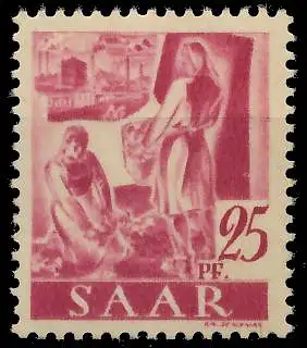 SAARLAND 1947 Nr 216Z postfrisch S01F9D6