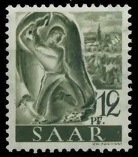 SAARLAND 1947 Nr 211Y postfrisch S01F99A