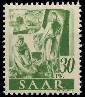 SAARLAND 1947 Nr 217Z postfrisch S01F9E2