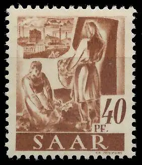 SAARLAND 1947 Nr 218Z postfrisch S01F9F2