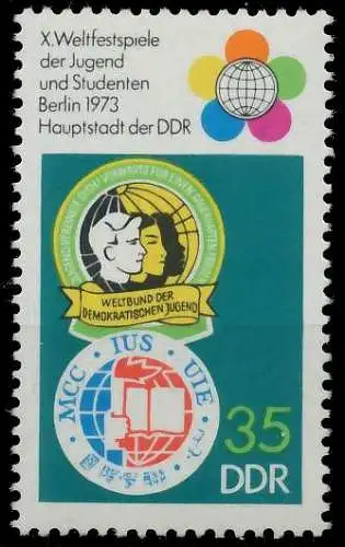 DDR 1973 Nr 1866 postfrisch S01FB1E