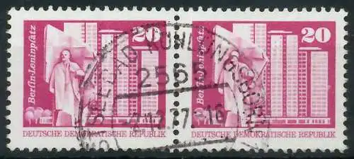 DDR DS AUFBAU IN DER Nr 1869v gestempelt WAAGR PAAR 47904E