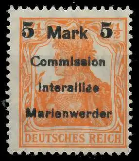 MARIENWERDER Nr 25Allla ungebraucht gepr. 49A46A