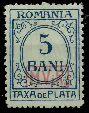 BES. 1WK D-MV RUMÄNIEN PORTO Nr 6 ungebraucht gepr. 42D8D6