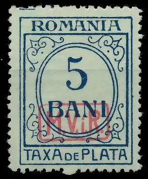 BES. 1WK D-MV RUMÄNIEN PORTO Nr 6 ungebraucht gepr. 42D9CE