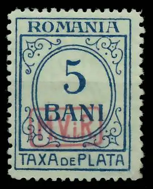 BES. 1WK D-MV RUMÄNIEN PORTO Nr 6 ungebraucht gepr. 42D9C6