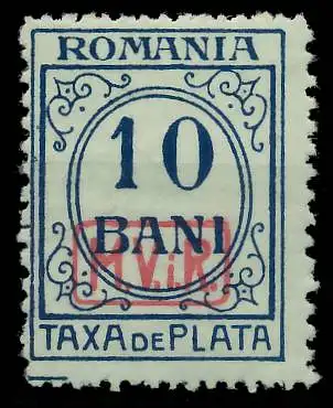 BES. 1WK D-MV RUMÄNIEN PORTO Nr 7 ungebraucht gepr. 434922