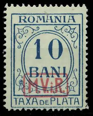 BES. 1WK D-MV RUMÄNIEN PORTO Nr 7 ungebraucht gepr. 42D9E2