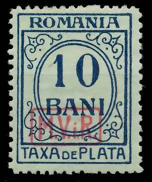 BES. 1WK D-MV RUMÄNIEN PORTO Nr 7 ungebraucht gepr. 42D9DE
