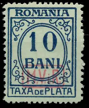 BES. 1WK D-MV RUMÄNIEN PORTO Nr 7 ungebraucht gepr. 43492E