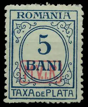 BES. 1WK D-MV RUMÄNIEN PORTO Nr 6 ungebraucht gepr. 434C22