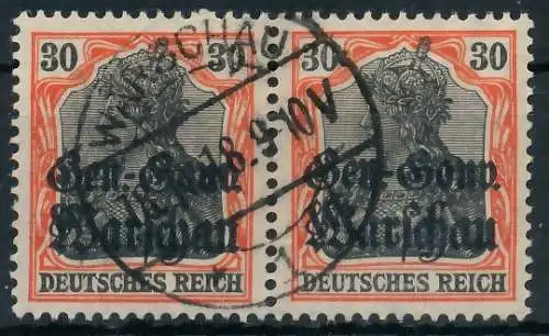 BES. 1WK D-POST IN POLEN Nr 14b zentrisch gestempelt WAAGR P 49AA22