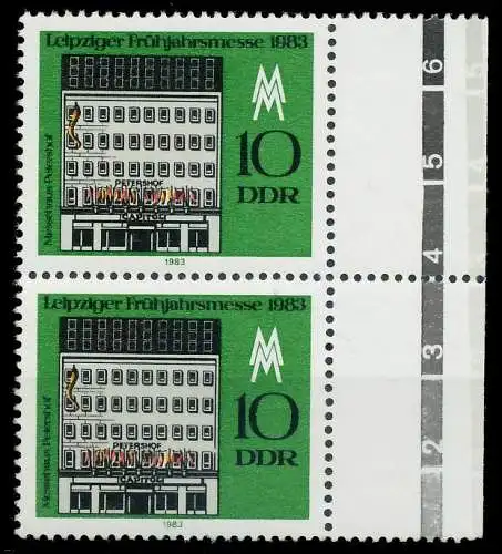 DDR 1983 Nr 2779II postfrisch SENKR PAAR 4B9672