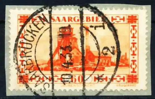 SAARGEBIET 1930 Nr 143 gestempelt Briefst³ck zentrisch 3F29EE