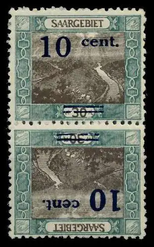 SAARGEBIET LANDS.BILD Nr 72AI Kdr III ungebraucht SENKR P 78B146