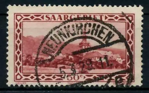 SAARGEBIET 1926 Nr 114 zentrisch gestempelt 7B2236