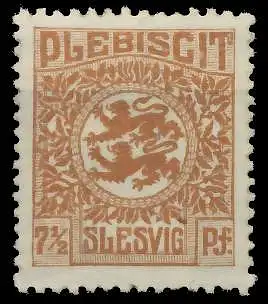 ABSTGEB SCHLESWIG Nr 3 ungebraucht 4B96FA