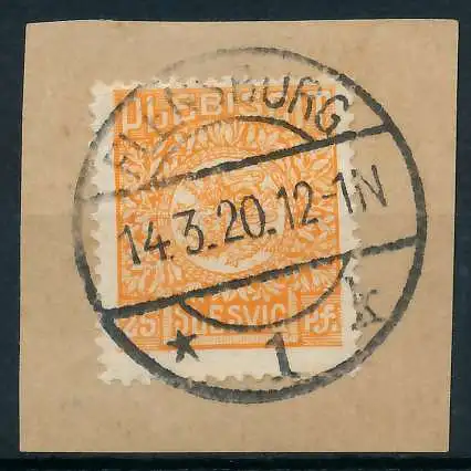 ABSTGEB SCHLESWIG Nr 7 zentrisch gestempelt Briefst³ck 4C380A