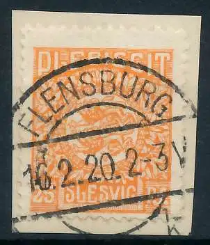 ABSTGEB SCHLESWIG Nr 7 zentrisch gestempelt Briefst³ck 4C3822