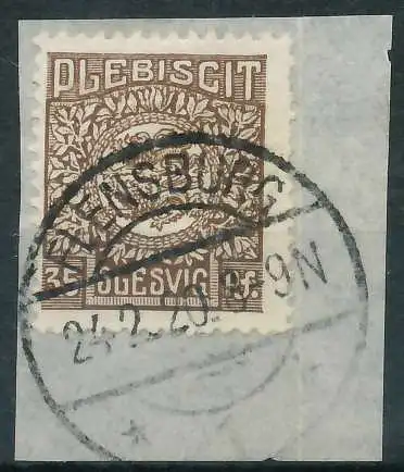 ABSTGEB SCHLESWIG Nr 8 zentrisch gestempelt Briefst³ck 4C3852