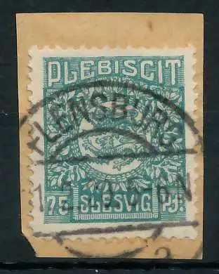 ABSTGEB SCHLESWIG Nr 10 zentrisch gestempelt Briefst³ck 4C38B2