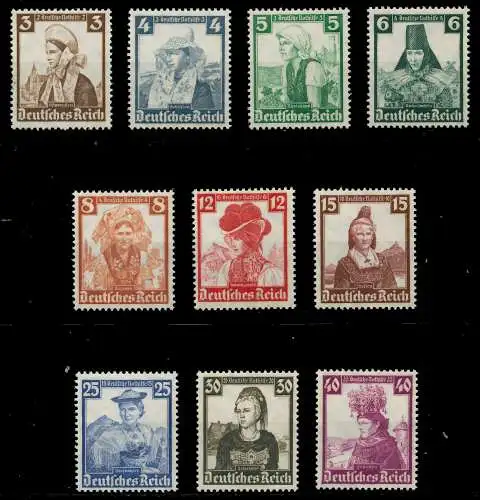 DEUTSCHES REICH 1935 Nr 588-597 postfrisch 4D6B1E