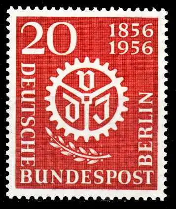 BERLIN 1956 Nr 139 postfrisch S801F82