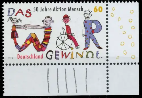 BRD BUND 2014 Nr 3072 postfrisch ECKE-URE 4D6C06