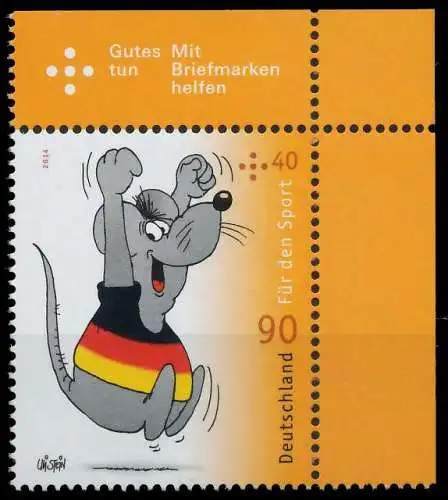 BRD BUND 2014 Nr 3076 postfrisch ECKE-ORE 4D6C6E