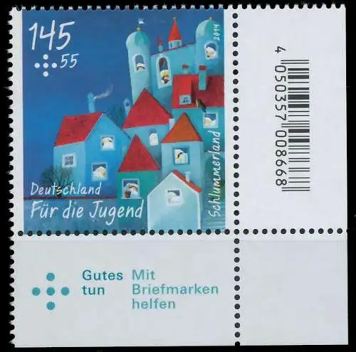 BRD BUND 2014 Nr 3098 postfrisch ECKE-URE 50DFA2