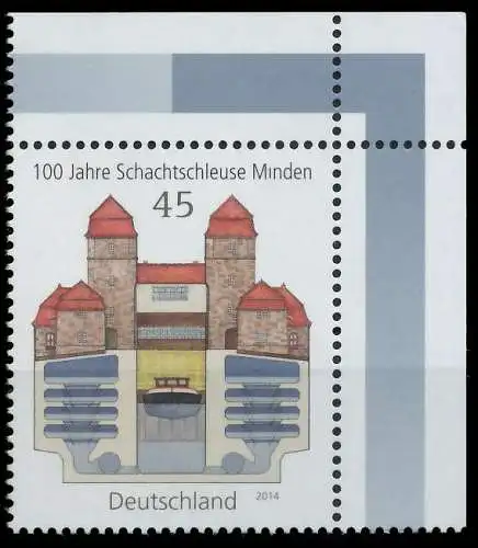 BRD BUND 2014 Nr 3107 postfrisch ECKE-ORE 50E05A