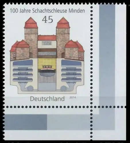 BRD BUND 2014 Nr 3107 postfrisch ECKE-URE 50E062