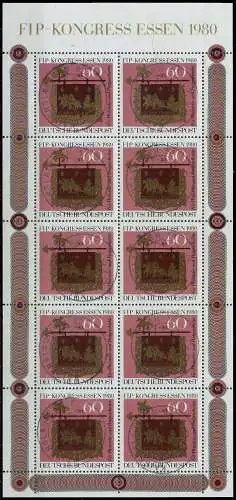 BRD BUND BLOCK KLEINBOGEN 1949 1989 Nr 1065KB Z 50E182