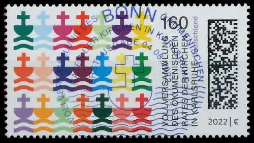 BRD BUND 2022 Nr 3710 ESST zentrisch gestempelt 51EDC6