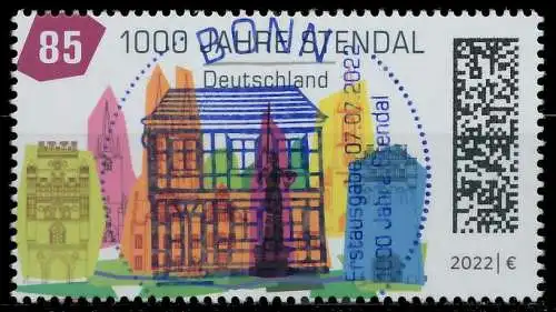 BRD BUND 2022 Nr 3698 ESST zentrisch gestempelt 51F286