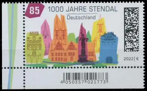 BRD BUND 2022 Nr 3698 postfrisch ECKE-ULI 51F2AE