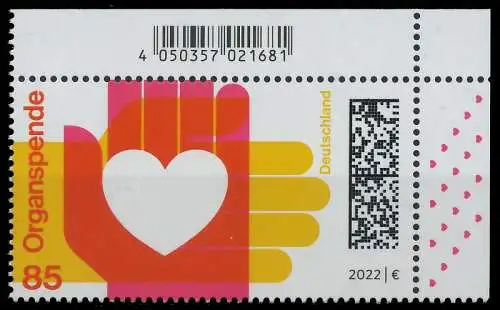 BRD BUND 2022 Nr 3693 postfrisch ECKE-ORE 521BA2