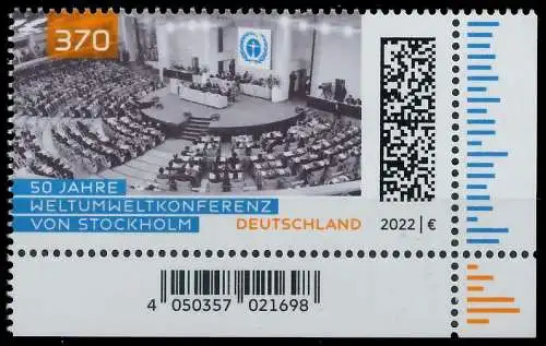 BRD BUND 2022 Nr 3692 postfrisch ECKE-URE 521BE6