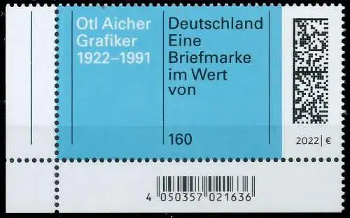 BRD BUND 2022 Nr 3688 postfrisch ECKE-ULI 521C9A