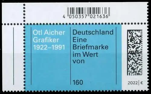 BRD BUND 2022 Nr 3688 postfrisch ECKE-OLI 521C92