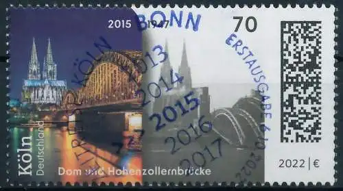 BRD BUND 2022 Nr 3721 ESST zentrisch gestempelt 521EA6