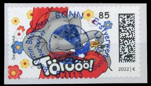 BRD BUND 2022 Nr 3679f ESST zentrisch gestempelt 521ED2