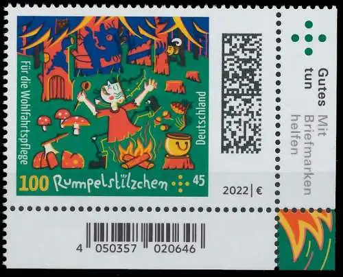 BRD BUND 2022 Nr 3665 postfrisch ECKE-URE 522292
