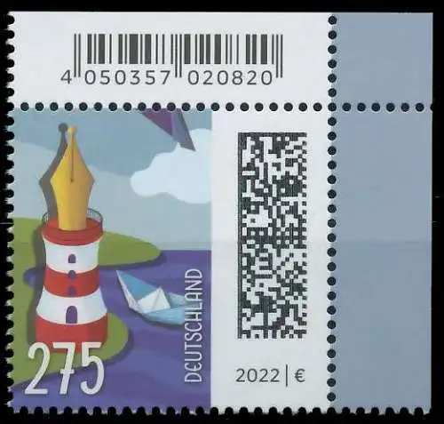 BRD BUND DS WELT DER BRIEFE Nr 3657 postfrisch ECKE-ORE 5253F2