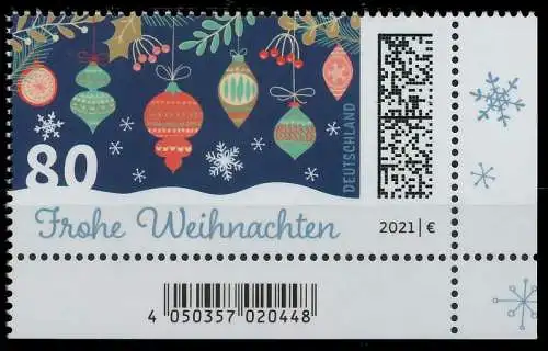 BRD BUND 2021 Nr 3640 postfrisch ECKE-URE 52591E