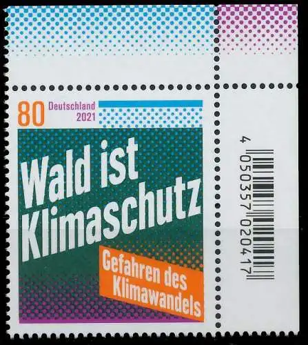 BRD BUND 2021 Nr 3634 postfrisch ECKE-ORE 525A52