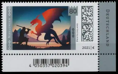 BRD BUND 2021 Nr 3632 postfrisch ECKE-URE 528A6E