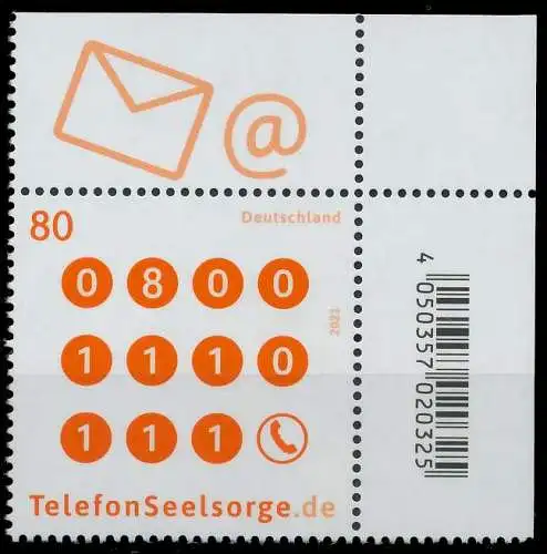 BRD BUND 2021 Nr 3627 postfrisch ECKE-ORE 528B56