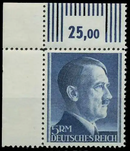 DEUTSCHES REICH 1941 Nr 802A ungebraucht ECKE-OLI 5352AA